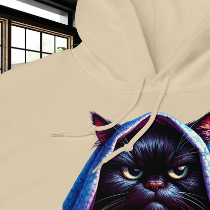 Let Me Sleep Hoodie, Funny Grumpy Cat Sweatshirt, Cozy Lazy Day Apparel, Cat Lover Gift, Oversized Relaxed Hoodie for Sleep Enthusiasts Hooded Sweatshirt