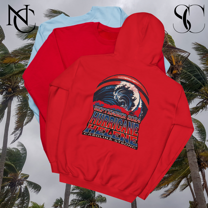 September 2024 Hurricane Helene Hoodie, Carolina Strong Disaster Relief Sweatshirt, Storm Survivor Apparel, Weather Event Support Clothing